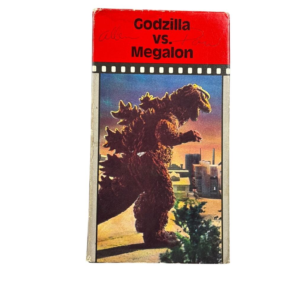 Vtg 1986 Godzilla vs. Megalon VHS Classic Monster Kaiju Sci-Fi Movie
